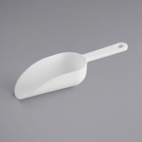 Mainstays Durable Ice Cube Scoop for Everyday Freezer Use, White