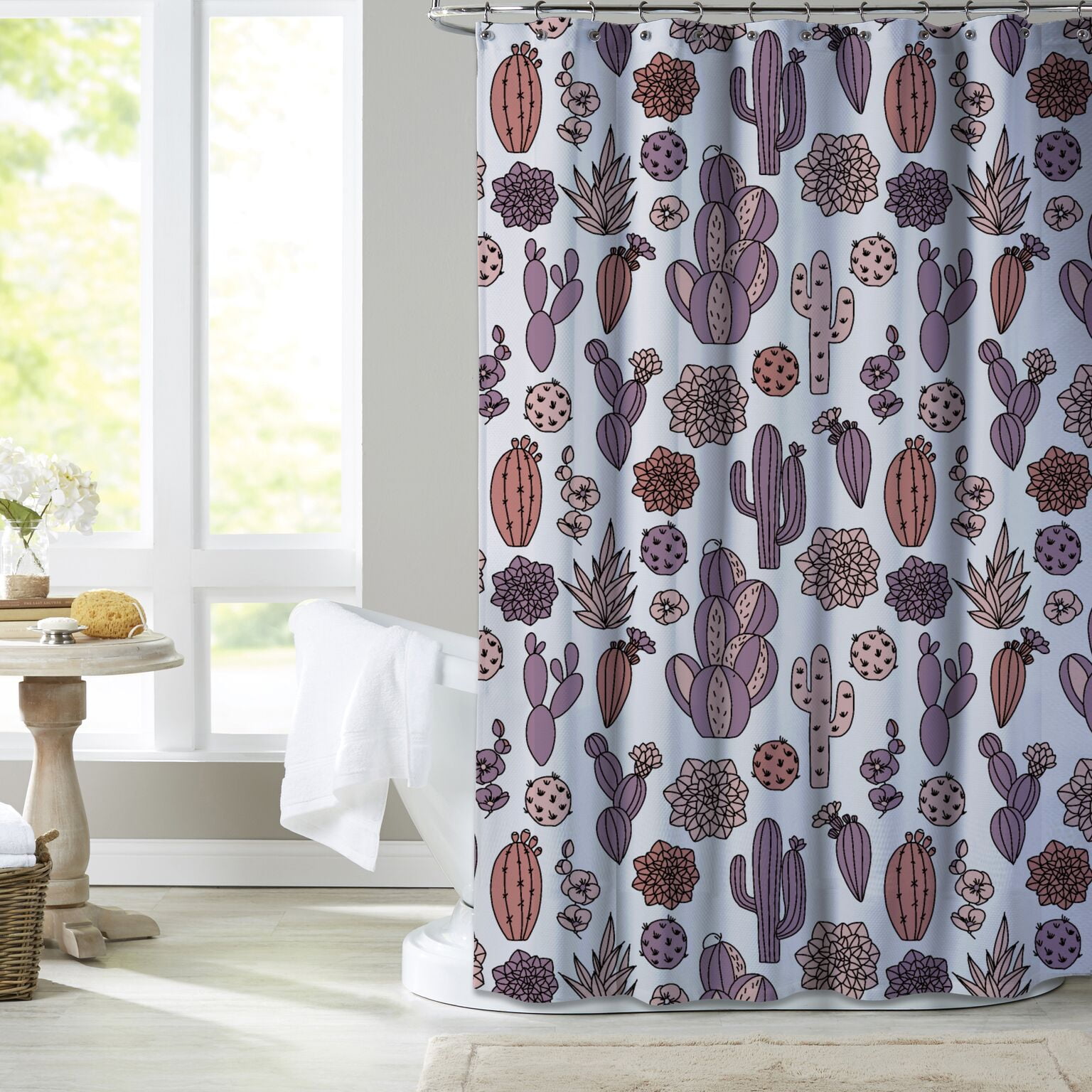 Mainstays Scottsdale Cactus Shower Curtain