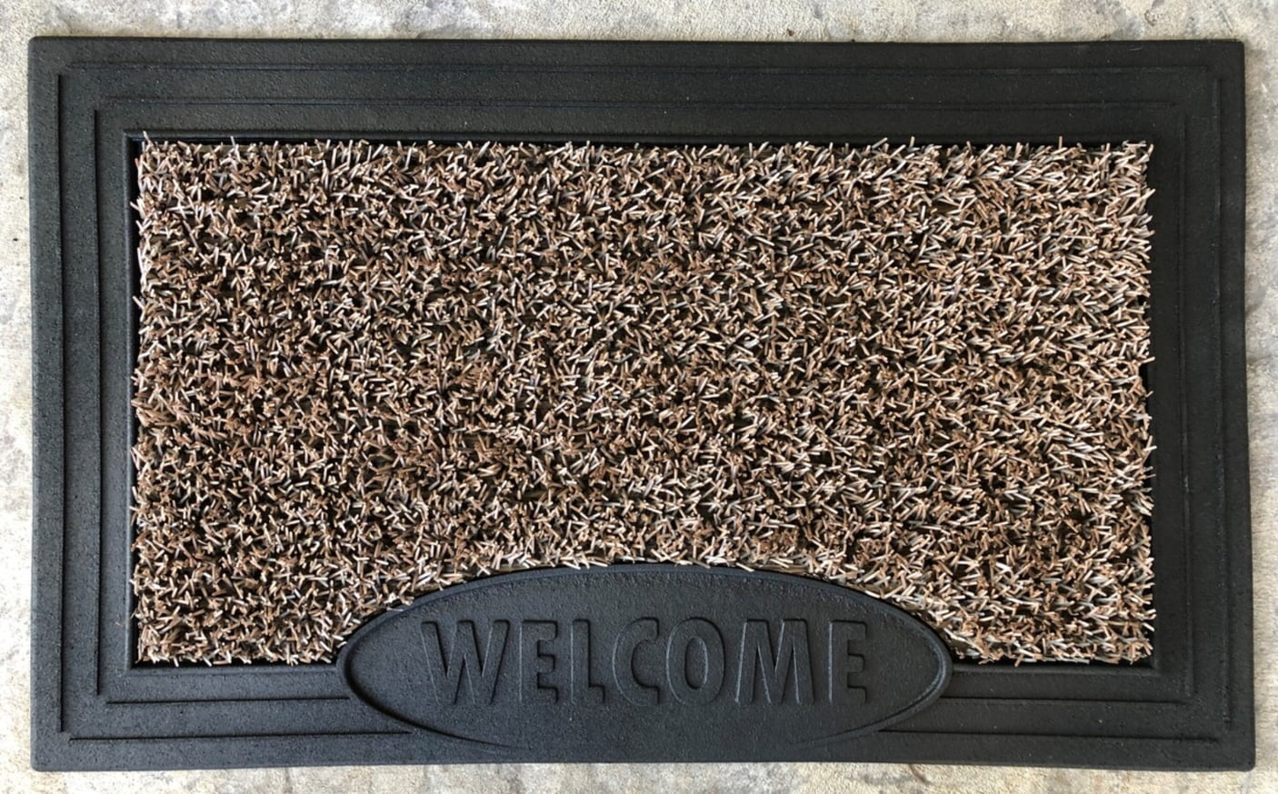 Mainstays Scraper Outdoor Doormat, Doormat, Easy to Clean, 17.5