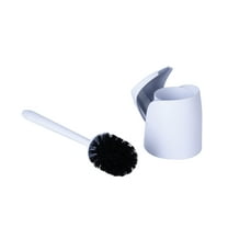 Mainstays Self Closing Plastic Toilet Brush, White