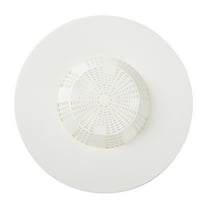 Mainstays Self Sealing Flexible Universal Rubber Hair Catcher White for up to 5" Drain