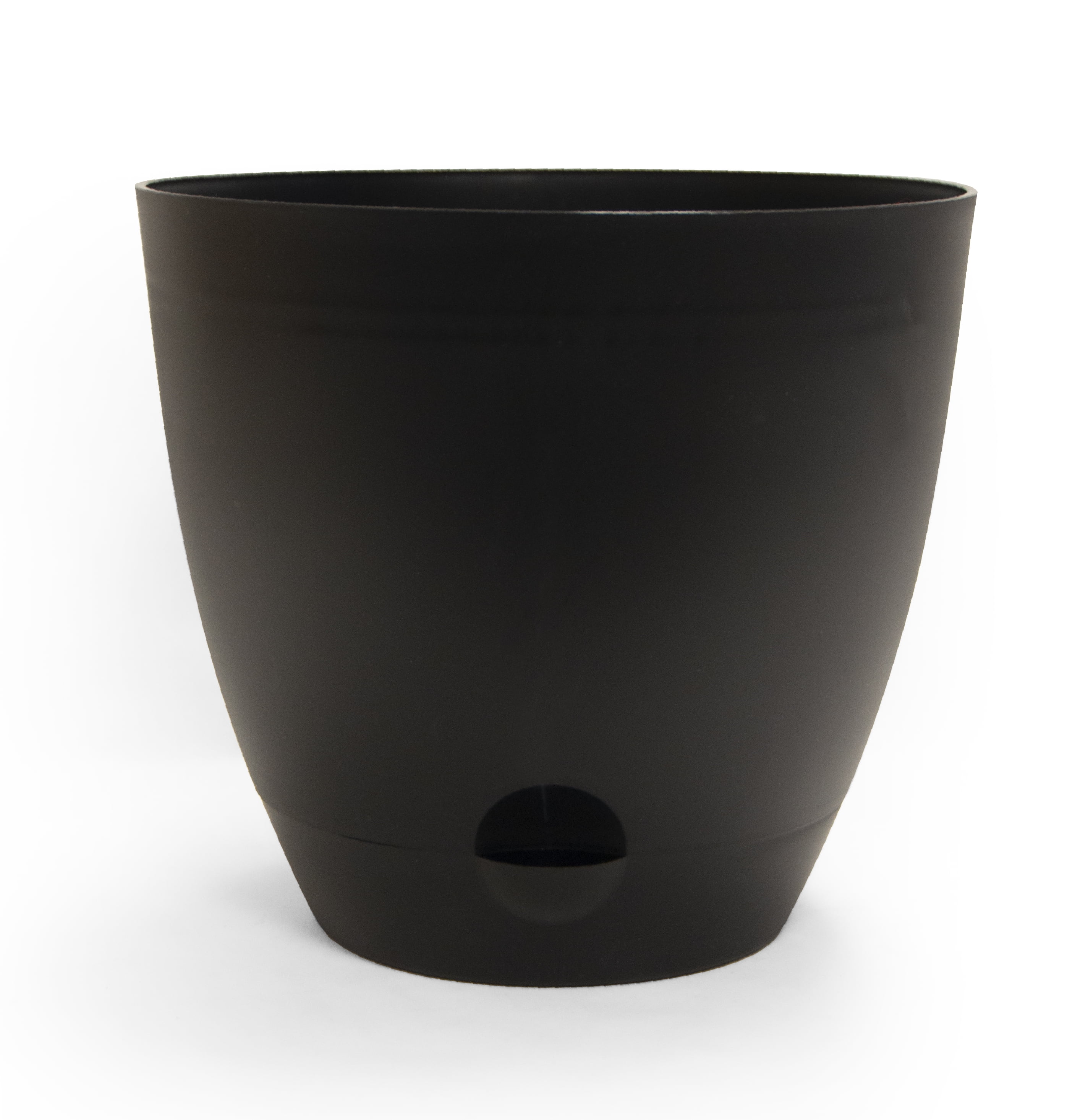 Mainstays Self-Watering 14in Resin Black Planter