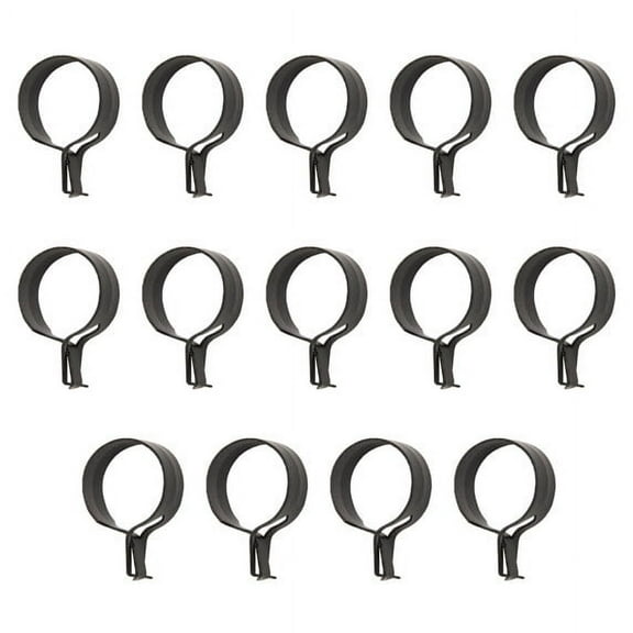 Mainstays Set of 14 Café Curtain Rod Clip Rings, 3/4 in. Diameter, Bronze