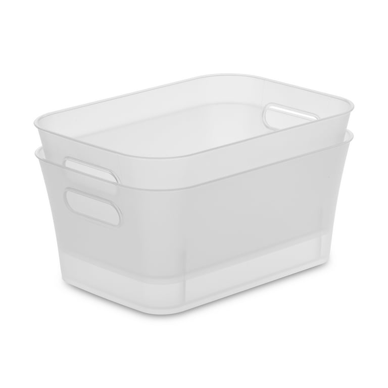 Tuanse 8 Pieces Plastic Storage Bins with Lids White Storage Box with  Handle Stackable Containers with Lids for Organizing White Bins Small  Storage
