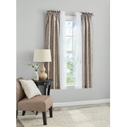 Mainstays Sheer Curtain Set, 4 Piece, 27.5" x 63", Beige