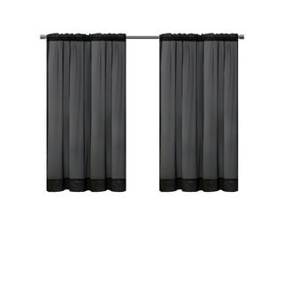 Black 2024 curtains walmart