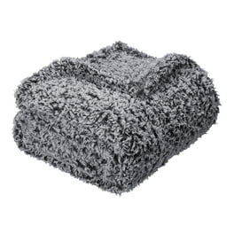Victoria Classics Fireside NAVY Sherpa Throw 50 x 60 Walmart
