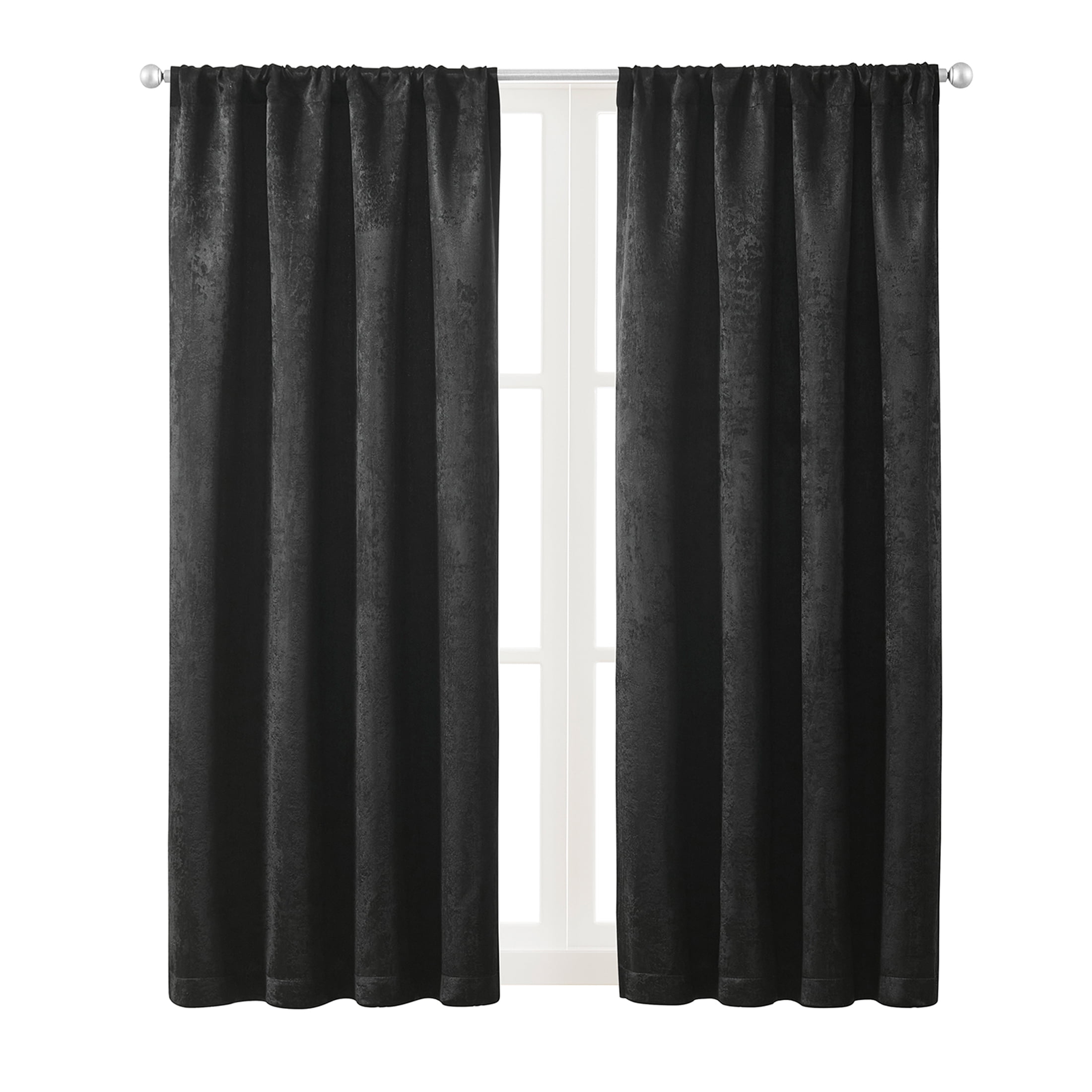 Shimmer Curtain Adult Met Black main image 1