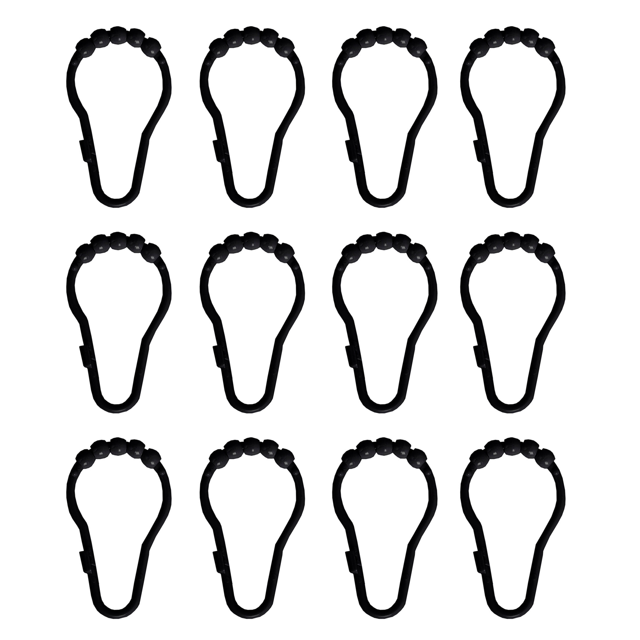 Mainstays Shower Curtain Hooks - Black