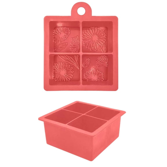 Mainstays Silicone Ice Cube Tray Orange
