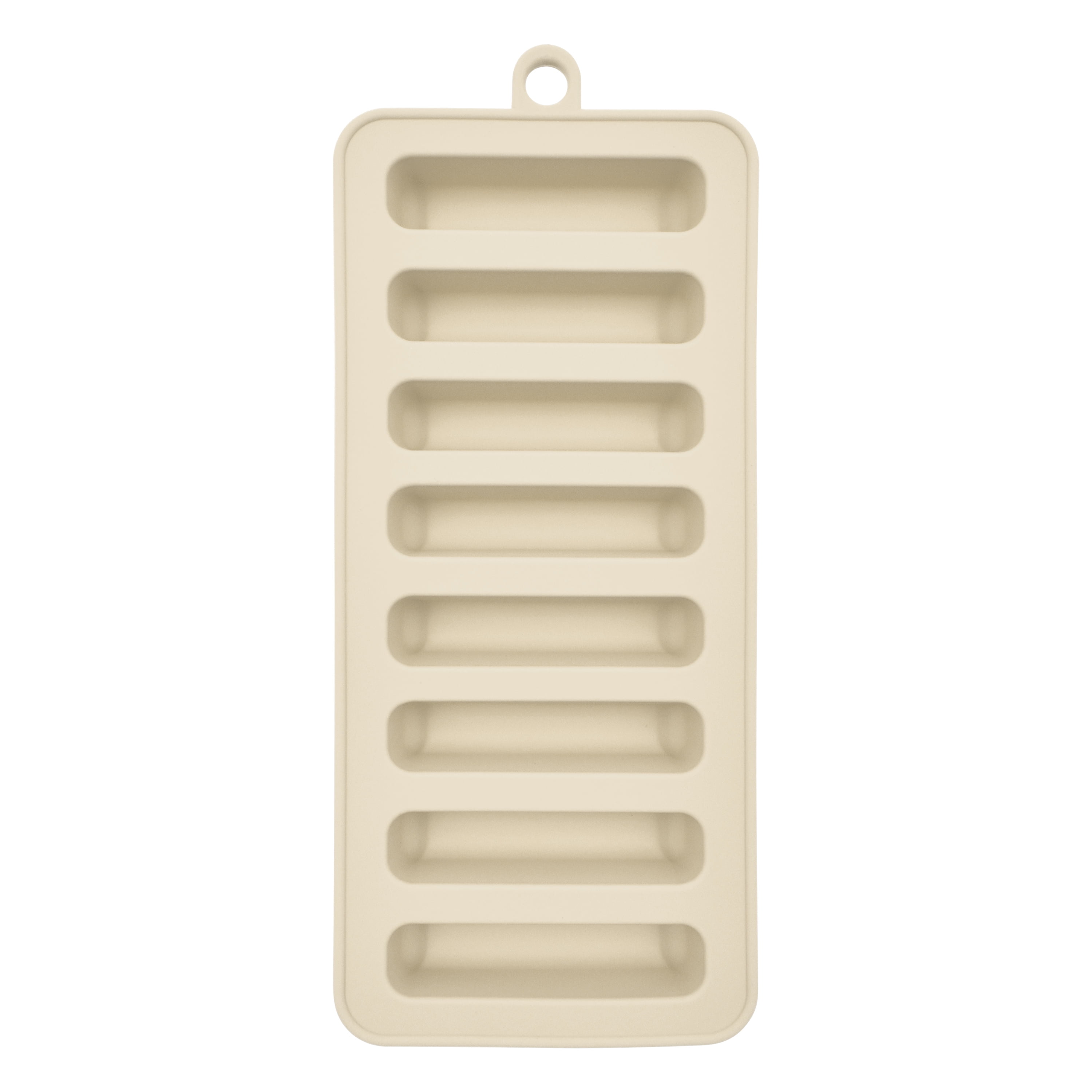 Mainstays, Ice Cube Tray, Silicone Water Bottle Ice Tray, Beige, silicone, useful for everyday beverage storage.