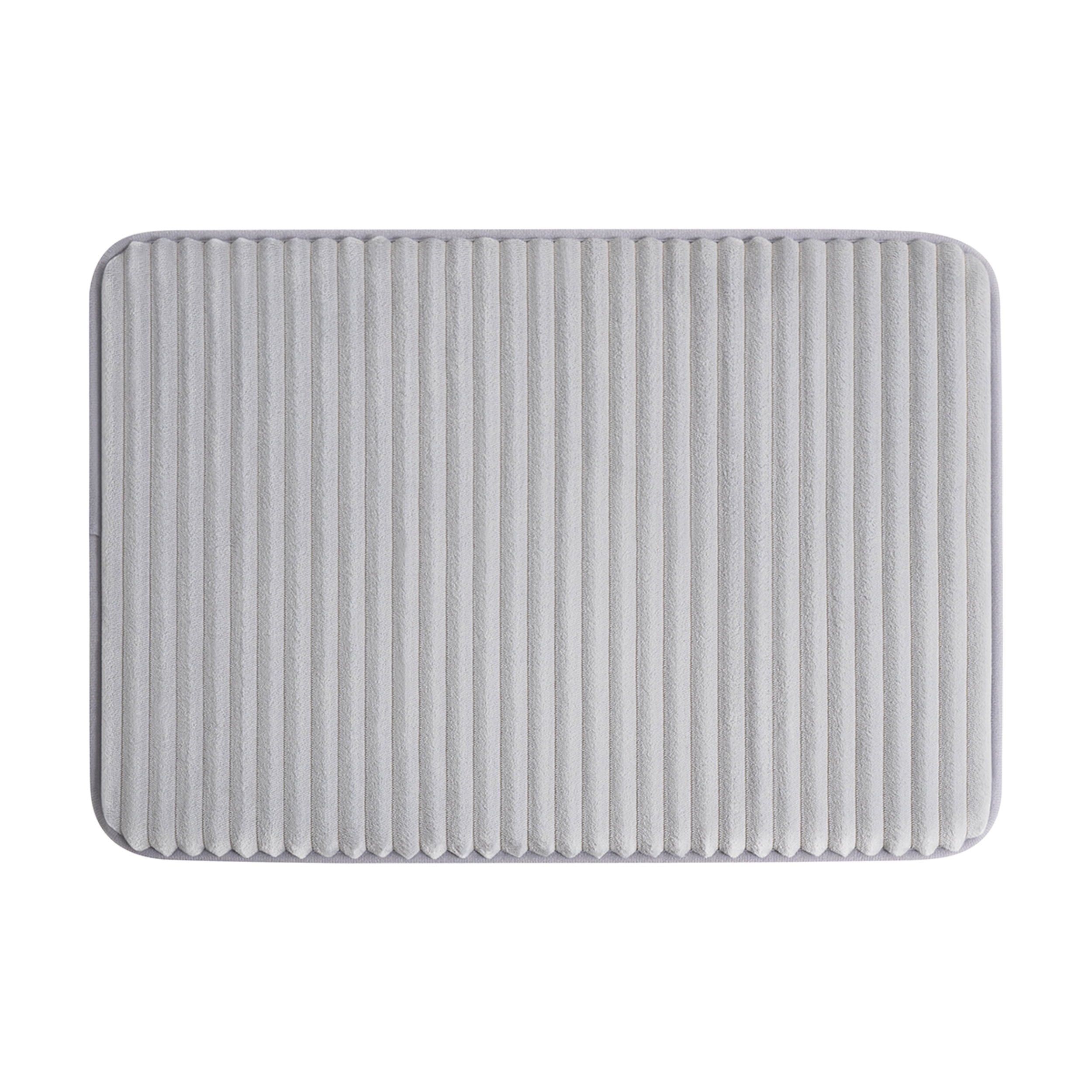 Mainstays Silver Performance Foam 17"x 24" Bath Rug