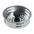 thumbnail image 1 of Mainstays Silver Stainless Steel Kitchen Sink Strainer and Drain Catcher with Rubber Stopper, 1 of 7