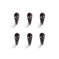 thumbnail image 1 of Mainstays, Bronze Finish Metal Hooks, Clutter-Free Hooks for Hanging Towels and Coats, 10 lbs Capacity, 6 Pack, 1 of 6