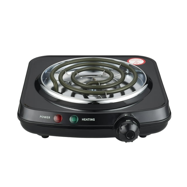 Mainstays Portable Single Burner and Hot Plate, 120V 1100W