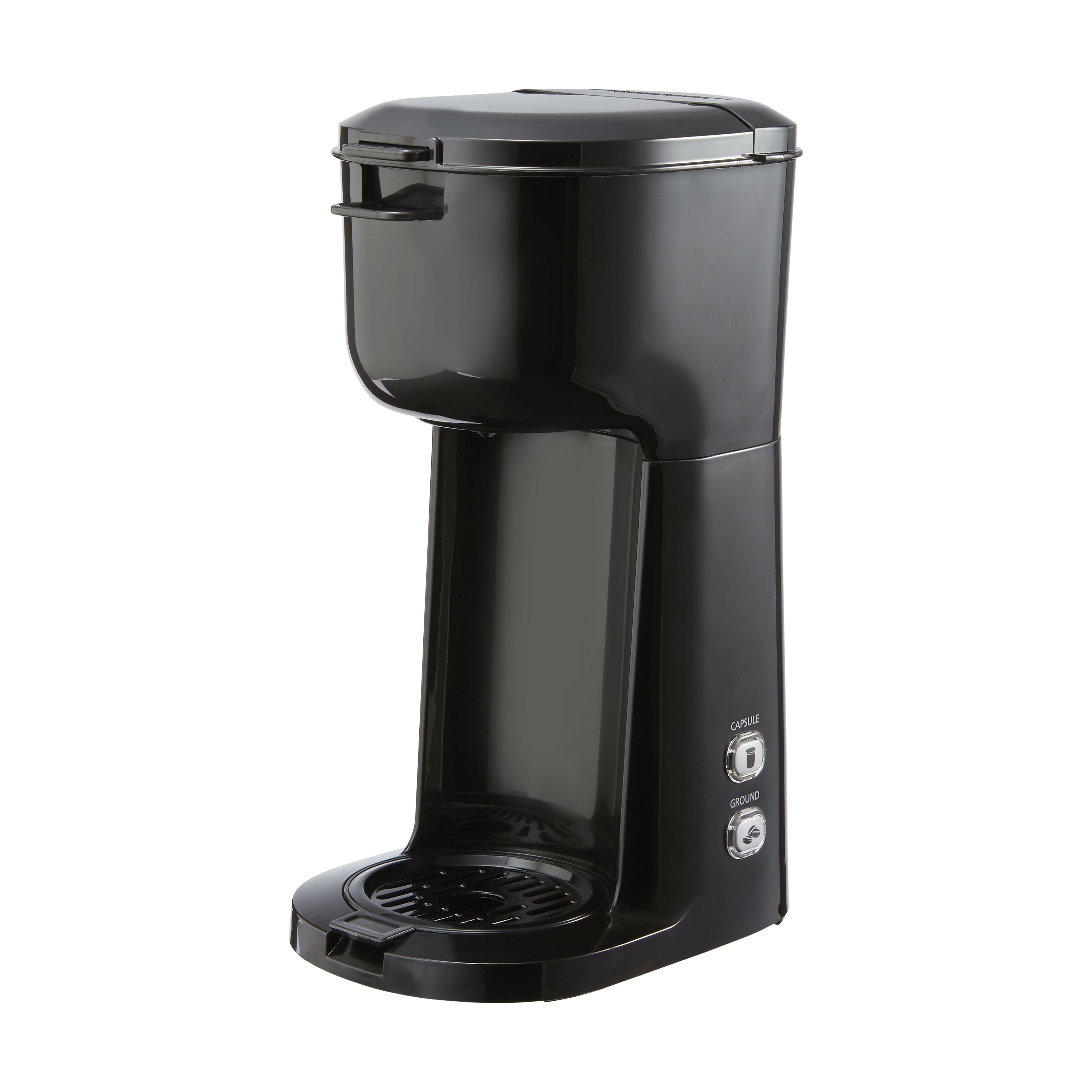 Mainstays Single Serve Coffee Maker, 1 cup Capsule or Ground Coffee, Black, New - image 1 of 6