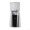 thumbnail image 1 of Mainstays Single Serve Hot & Iced Coffee Maker, Soft Silver, with Travel Tumbler and Reusable Filter, 1 of 9