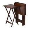 Mainstays Single Tray Walnut Table