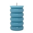 thumbnail image 1 of Mainstays Single Wick Bubble Pillar Candle, 3 in x 5 in, Unscented, Blue, 1 of 8