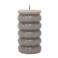 thumbnail image 1 of Mainstays Single Wick Bubble Pillar Candle, 3 in x 5 in, Unscented, Taupe, 1 of 7