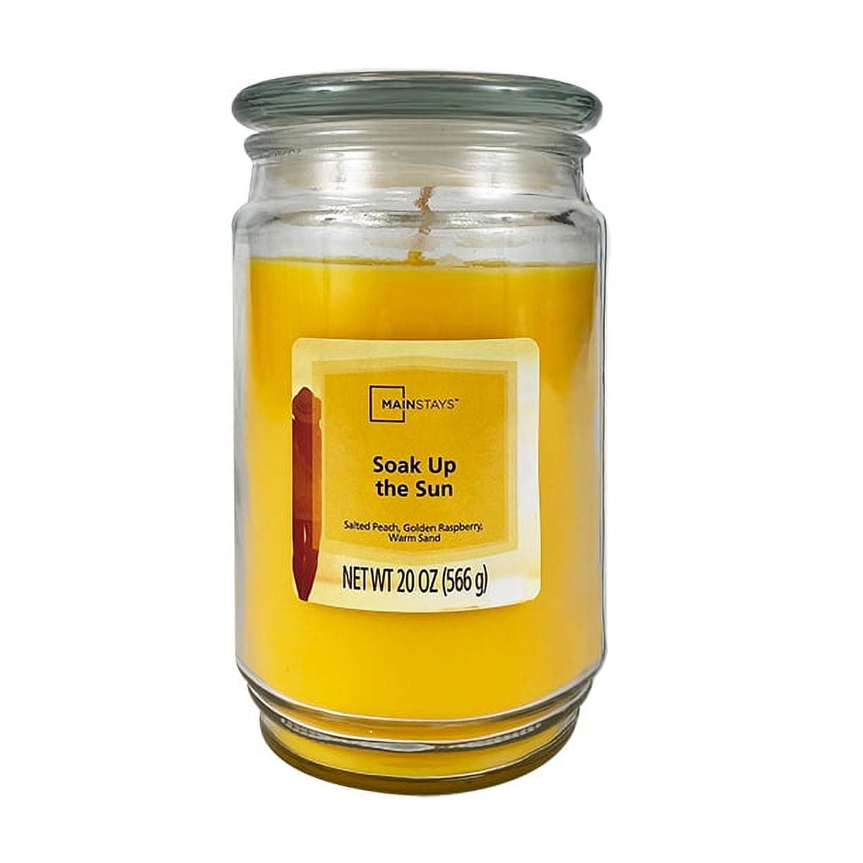 Mainstays Single Wick Jar Candle, Soak Up the Sun, 20 oz
