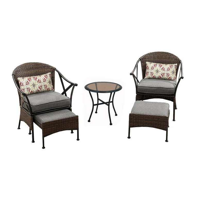 Mainstays Aubrey Floral Outdoor Patio Dining Seat Back Pillow Cushion Mainstays Aubrey Floral Outdoor Patio Dining Seat Back Pillow Cushion