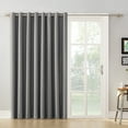 thumbnail image 1 of Mainstays Thermal Lined Room Darkening Sliding Glass Door Grommet Curtain Panel, 100" x 84", Gray, 1 of 5