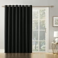 thumbnail image 1 of Mainstays Thermal Lined Room Darkening Sliding Glass Door Grommet Curtain Panel, 100" x 84", Black, 1 of 6