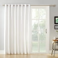 thumbnail image 1 of Mainstays Thermal Lined Room Darkening Sliding Glass Door Grommet Curtain Panel, 100" x 84", White, 1 of 6
