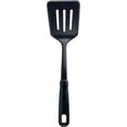 thumbnail interactive-video image 1 of Mainstays Nylon Slotted Kitchen Turner with Soft Grip Handle, Black, 1 of 8