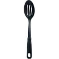 Mainstays Slotted Plastic Straining Spoon with Soft Grip Black Handle ...