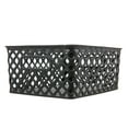 thumbnail image 1 of Mainstays Small Black Decorative Plastic Storage Basket, 10 in x 8 in x 4 in, 1 of 8