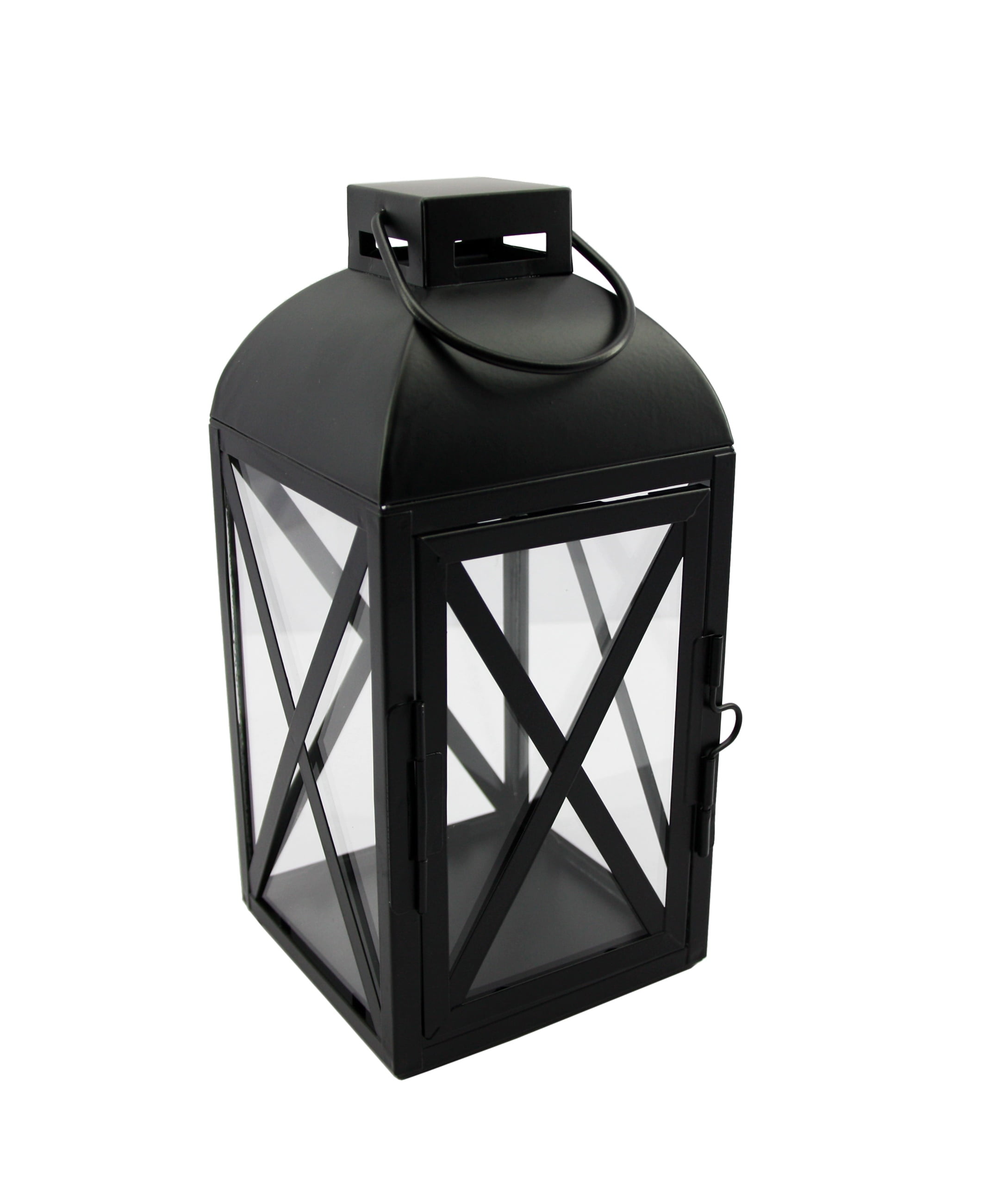 Mainstays Small Black Metal Candle Holder Lantern