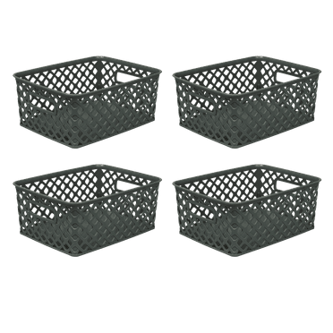Mainstays Small Decorative Storage Basket,  Set of 4