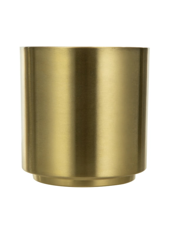 Mainstays Small Gold Decorative Metal Planter, 5.2"D x 5.2"H