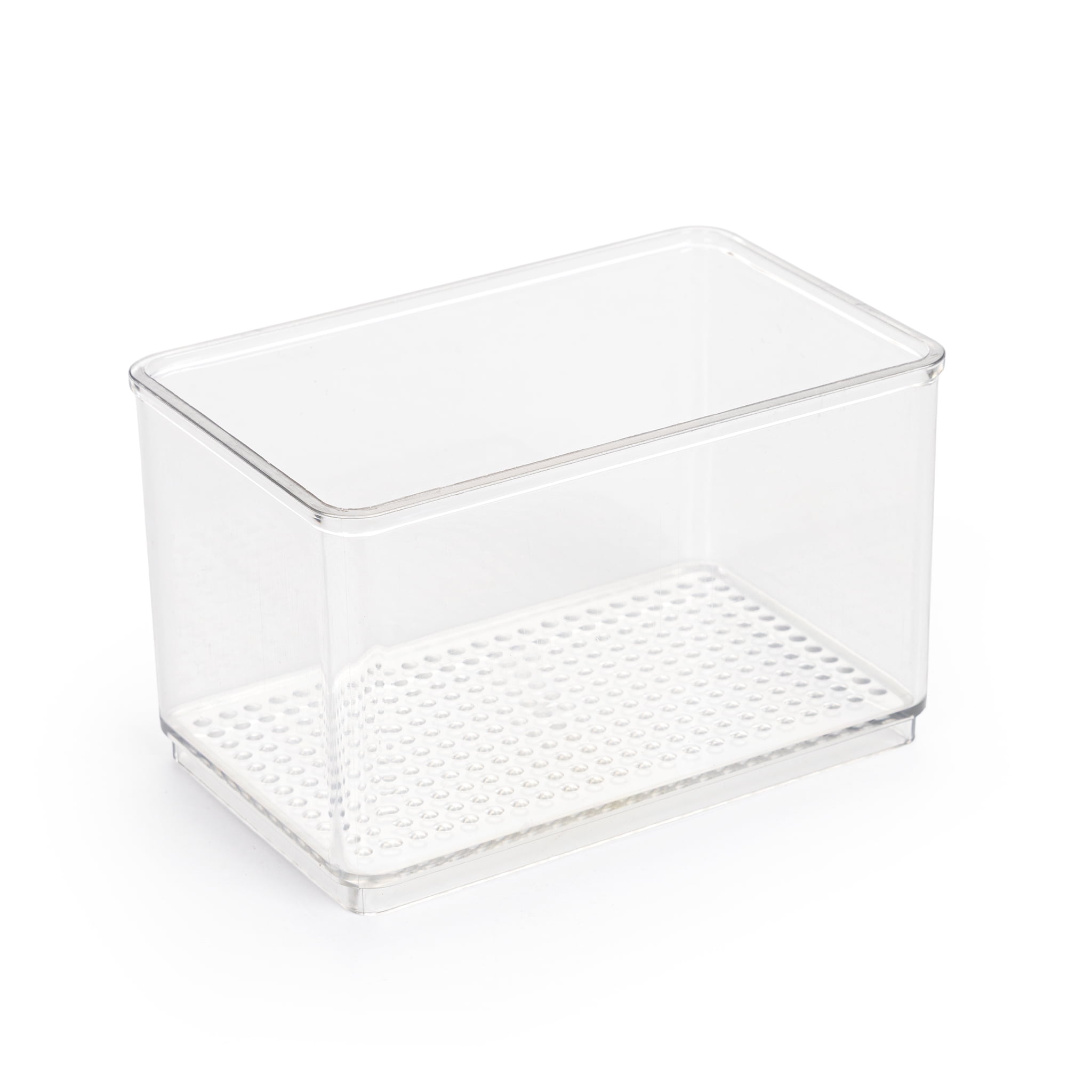 Mainstays Clear Plastic Organizer Bin for Bathroom