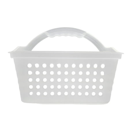 Mainstays Small Portable Shower Caddy Frost Plastic