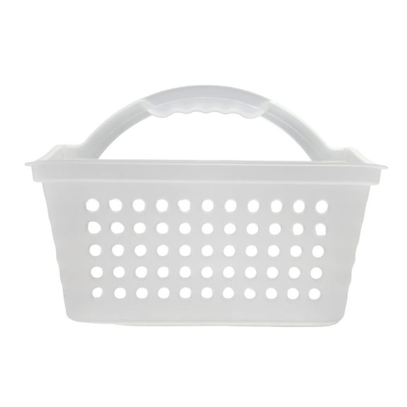 Mainstays Small Portable Shower Caddy Frost Plastic