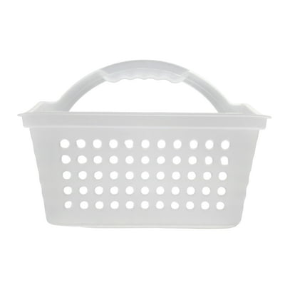 Mainstays Small Portable Shower Caddy Frost Plastic