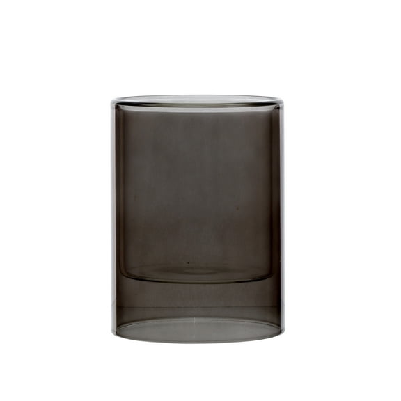 Mainstays Smoke Floating Glass Home Candle Holder Small