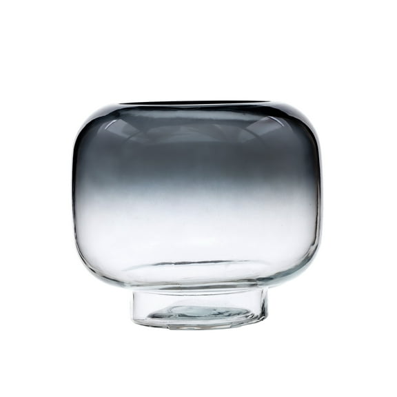 Mainstays 6.5" Smoke Ombre Glass Hurricane Pillar Candle Holder Medium