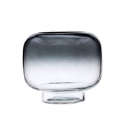 Mainstays 6.5 in Smoke Ombre Glass Hurricane Pillar Candle Holder, Medium