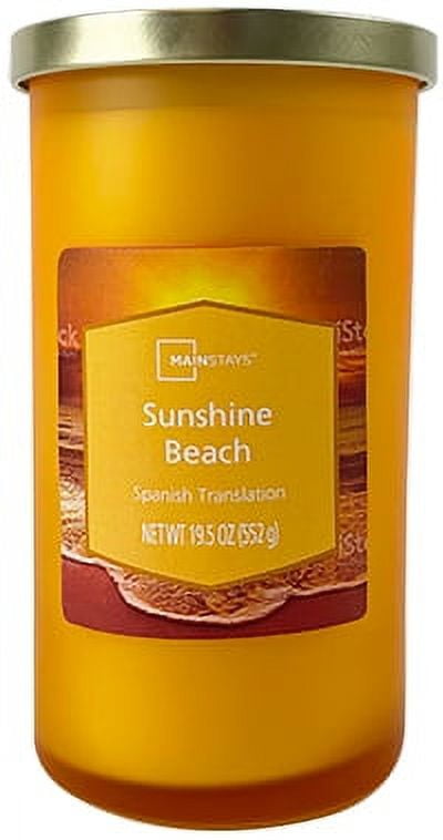 Mainstays Soak Up the Sun Scented Single-Wick Frosted Jar Candle, 19.25 oz.