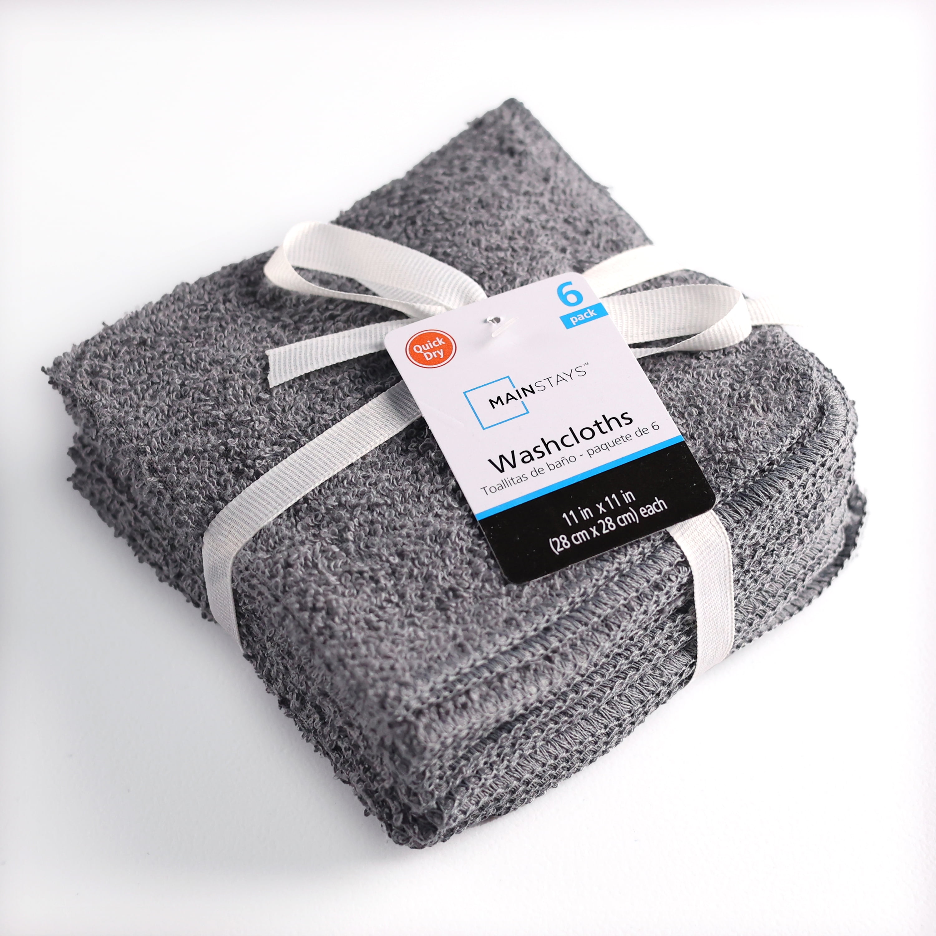 LIVAIA Microfiber Cleaning Cloth Set: 6 in Black, White & Grey, 0.91 H 12.2  L 8.66 W - Food 4 Less