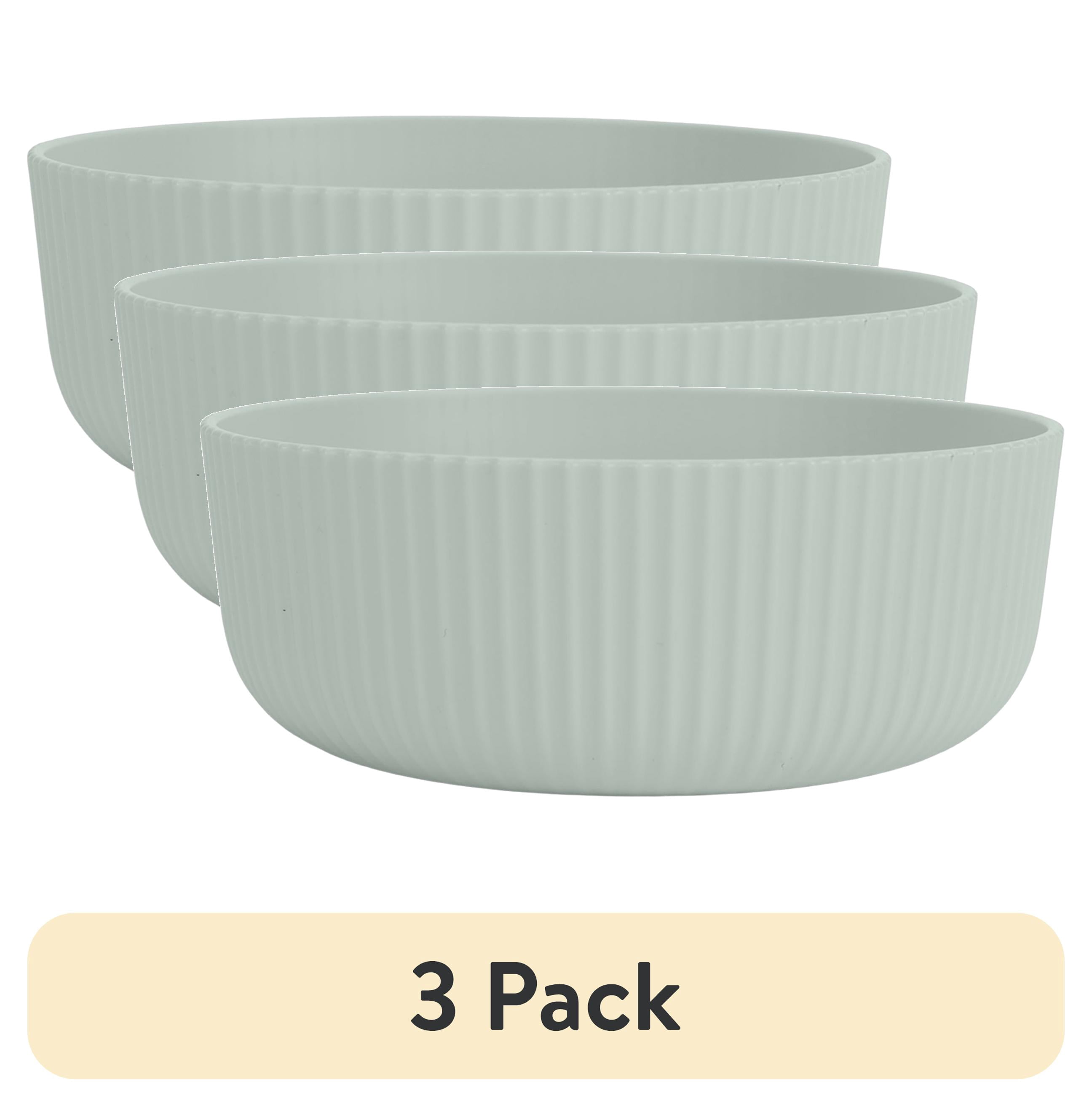 (3 pack) Mainstays - Soft Sea Green Eco-Friendly Recycled Plastic Cereal Bowl, 38-Ounce - Walmart.com