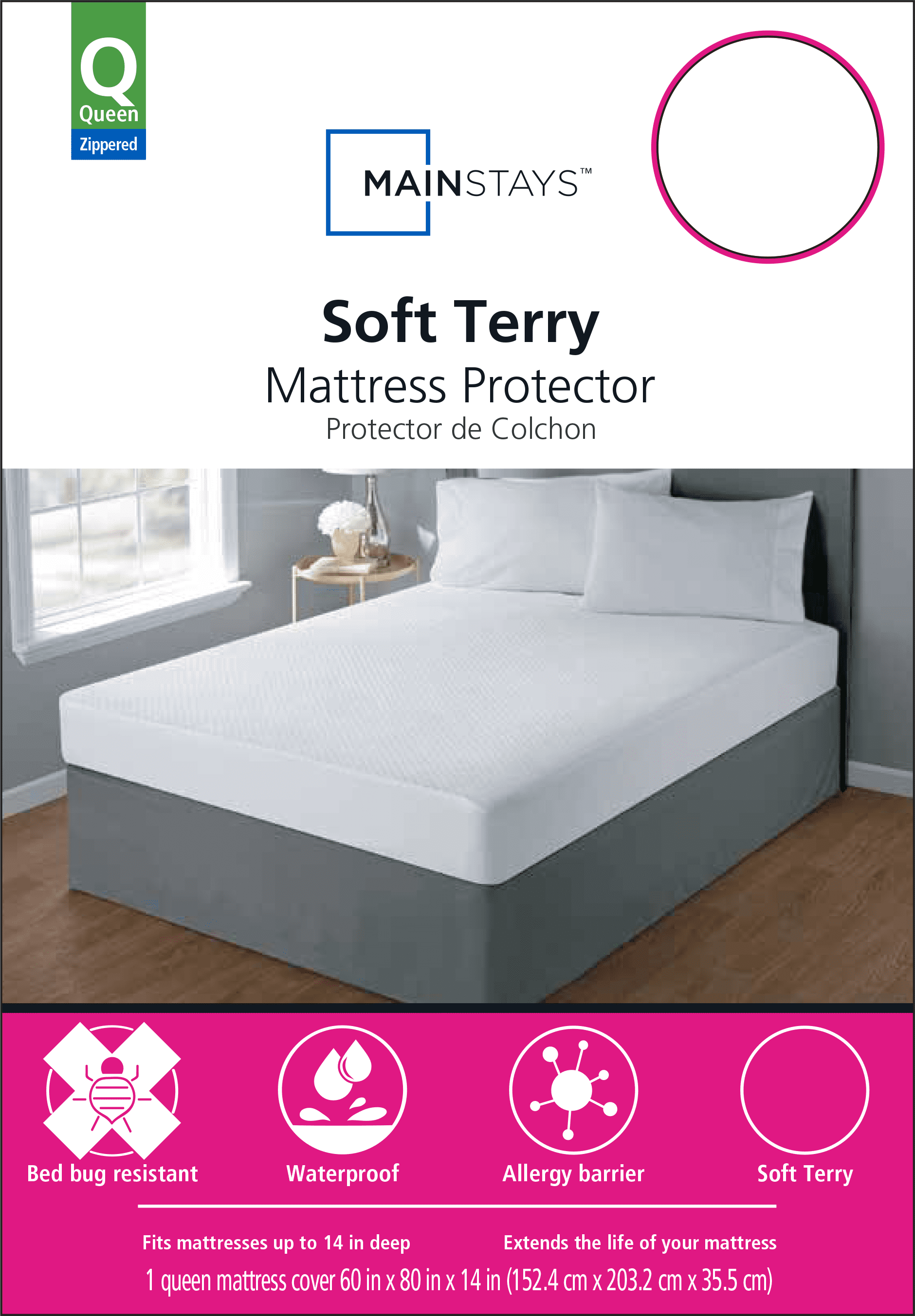 Mainstays Soft Terry Waterproof Zippered Mattress Palestine Ubuy