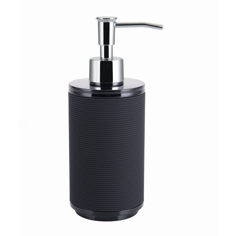 Mainstays Soft Touch Black Lotion Pump with Textural Ribbed Design