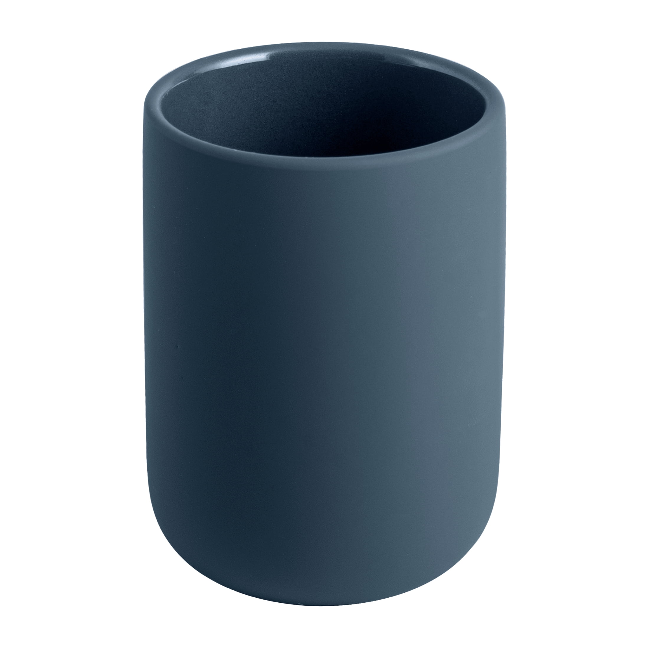 Mainstays Soft Touch Ceramic Toothbrush Holder, Blue