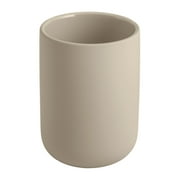 Mainstays Soft Touch Ceramic Toothbrush Holder Tan