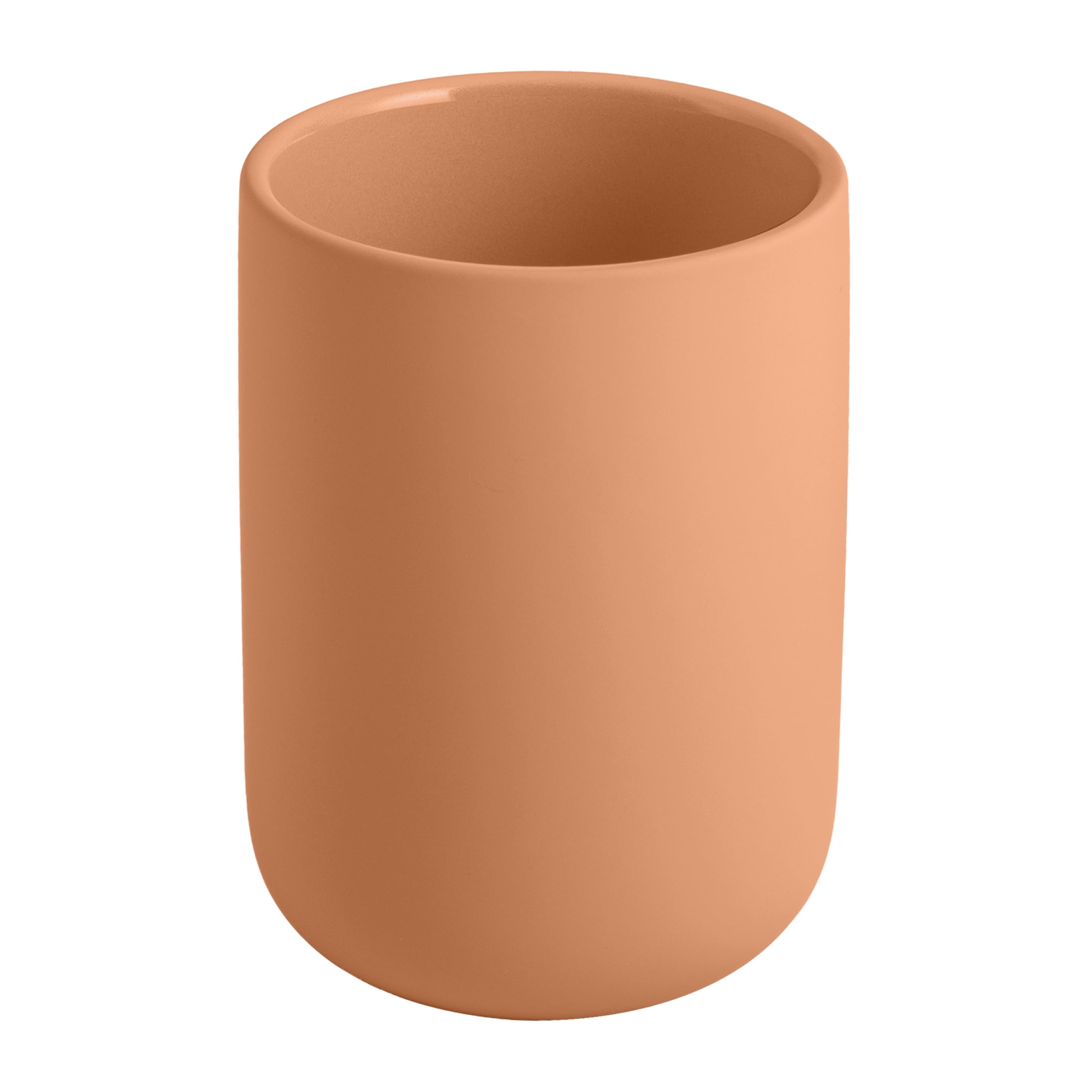 Mainstays Soft Touch Ceramic Toothbrush Holder, Terracotta Finish, Adult